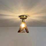 Nordic Modern Glass Lantern Pendant Light Electroplated LED Ceiling Hanging Lamp for Dining Room