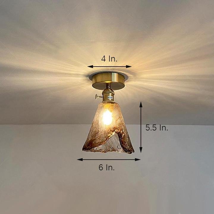 Nordic Modern Glass Lantern Pendant Light Electroplated LED Ceiling Hanging Lamp for Dining Room