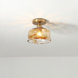 Nordic Modern Glass Lantern Pendant Light Electroplated LED Ceiling Hanging Lamp for Dining Room