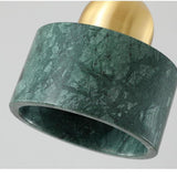 Nordic Modern Marble Mini Pendant Light Geometric Metal Globe Hanging Fixture for Dining Room