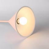 Nordic Modern Pink Resin Geometric Pendant Light Single Light Arc Hanging Ceiling Lamp for Bedroom