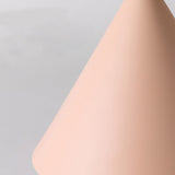 Nordic Modern Pink Resin Geometric Pendant Light Single Light Arc Hanging Ceiling Lamp for Bedroom