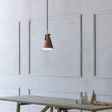Nordic Resin Cone Pendant Light with Adjustable Head and 3 Color Temperature Dimming
