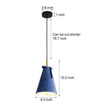 Nordic Resin Cone Pendant Light with Adjustable Head and 3 Color Temperature Dimming