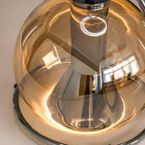Nordic Spherical Glass Pendant Light Creative Modern Hanging Lamp for Bedroom and Kitchen Island