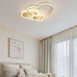 Creative Heart Shaped LED Ceiling Lighting Modern Nordic Flush Mount for Children Room
