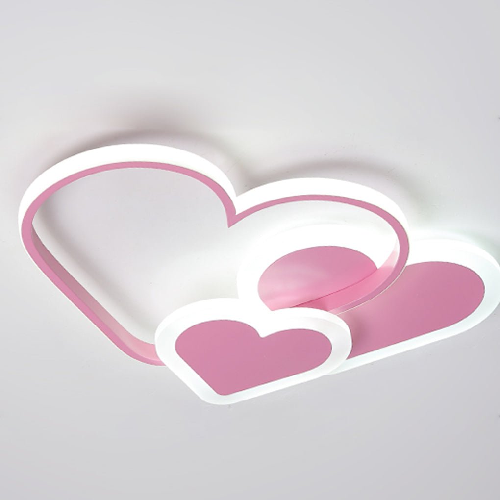 Creative Heart Shaped LED Ceiling Lighting Modern Nordic Flush Mount for Children Room