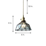 Nordic Style Glass Pendant Light Fixture for Living Room Kitchen and Dining Area