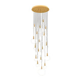 Nordic Style Modern Circular Ring LED Chandelier Dimmable Large Stairwell Pendant Lighting