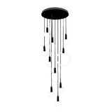 Nordic Style Modern Circular Ring LED Chandelier Dimmable Large Stairwell Pendant Lighting