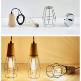 Nordic Style Vintage Lantern Pendant Light Metal Hanging Lamp for Living Room and Bedroom