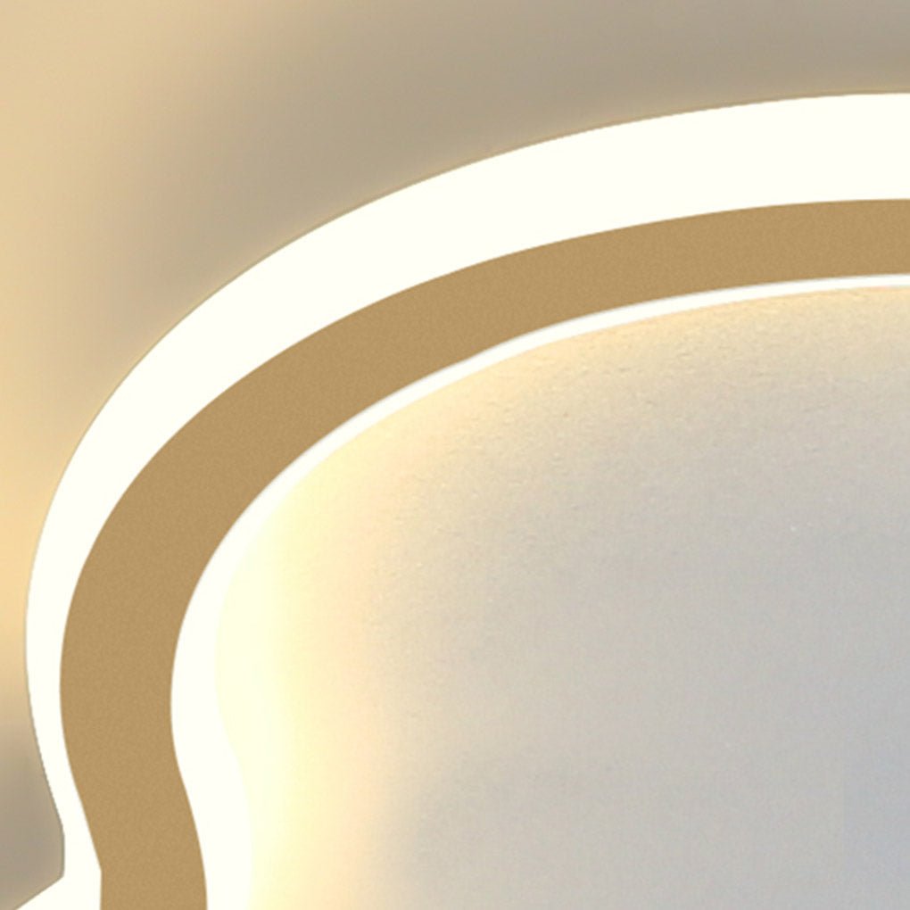 Modern Gold Arc Cloud LED Ceiling Light for Kids Bedroom and Minimalist Home Decor