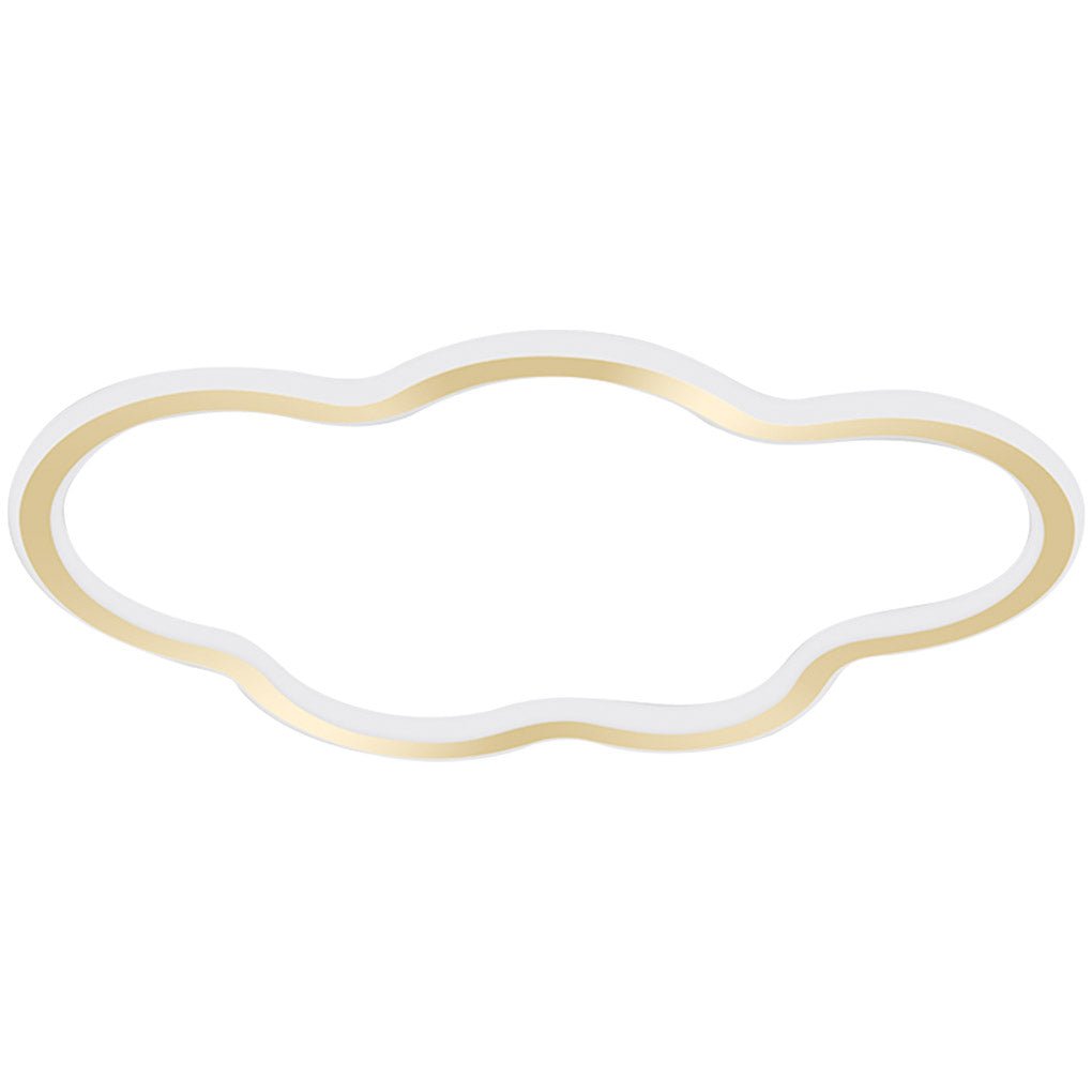 Modern Gold Arc Cloud LED Ceiling Light for Kids Bedroom and Minimalist Home Decor