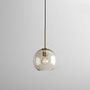 Nordic Vintage Electroplated Glass Pendant Light LED Hanging Chandelier for Kitchen Island and Dining Room