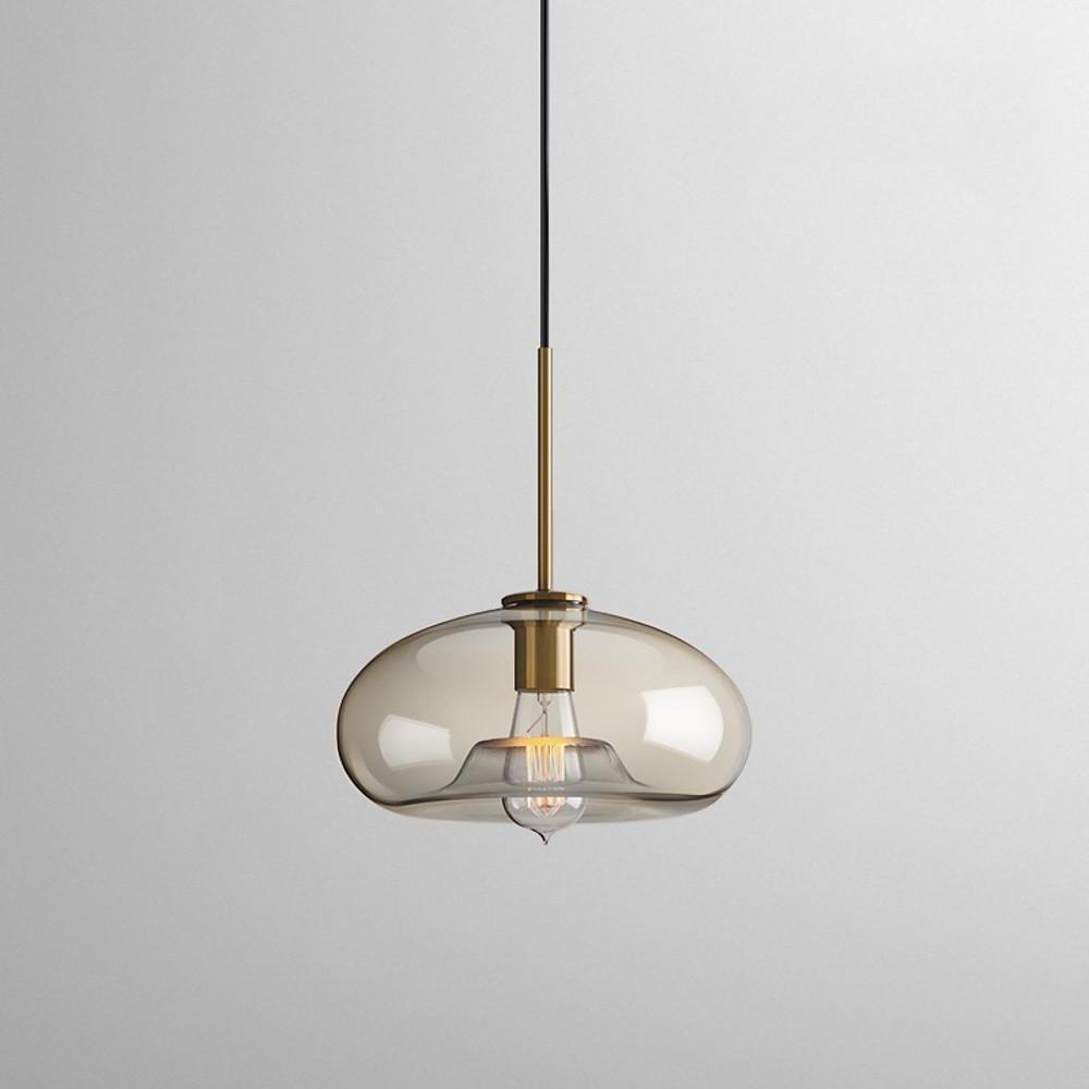 Nordic Vintage Electroplated Glass Pendant Light LED Hanging Chandelier for Kitchen Island and Dining Room