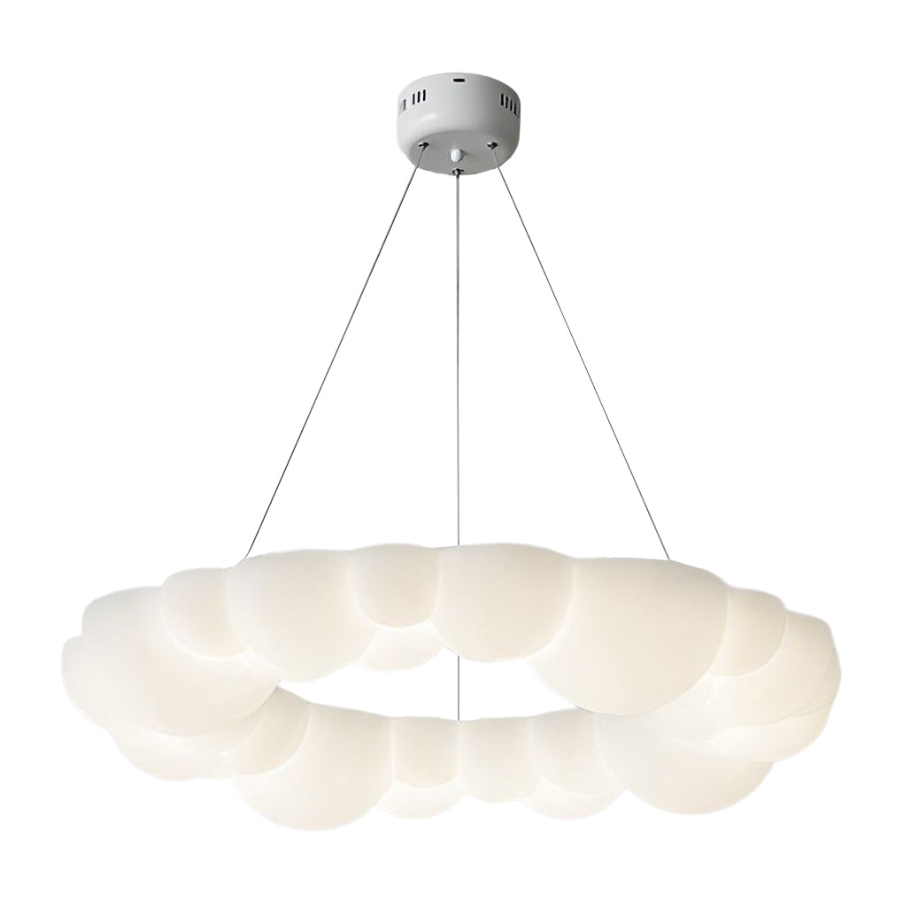 Nordic White Cloud LED Flush Mount Ceiling Light Dimmable Bubble Pendant Lighting