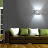 Nordic White Hollow LED Wall Lamp Modern Up and Down Lighting Gypsum Sconce for Living Room