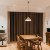 Nordic White Round Pendant Light with Walnut Accents Minimalist 12W LED Hanging Lamp