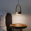 Nordic Wood Texture LED Pendant Light Small Acrylic Chandelier for Modern Home Lighting