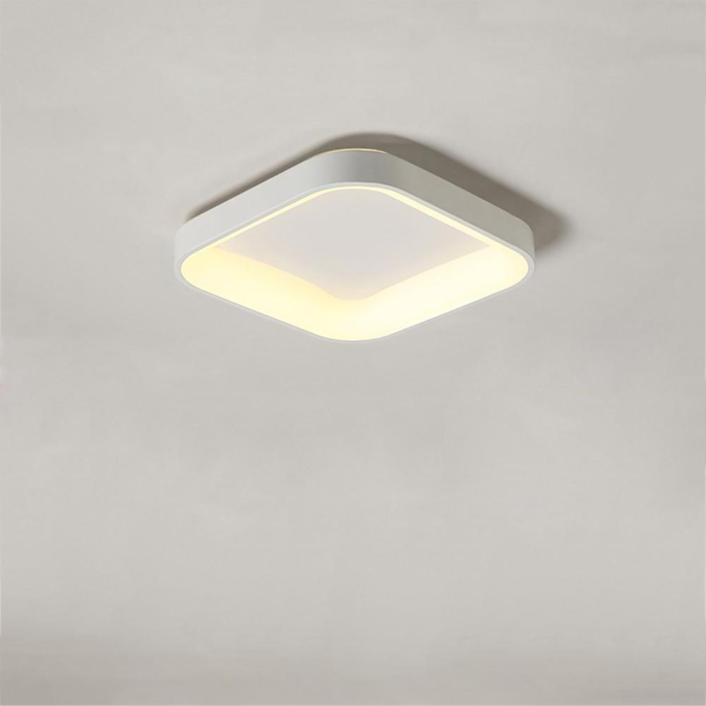 Modern Square LED Flush Mount Ceiling Light for Bedroom and Living Room Lighting