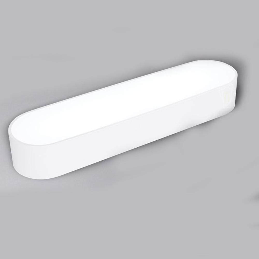 26 Inch Modern Acrylic Flush Mount Ceiling Light with Integrated LED and PVC Shade