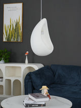 Nula Modern Resin Pendant Light Minimalist White Hanging Ceiling Lamp