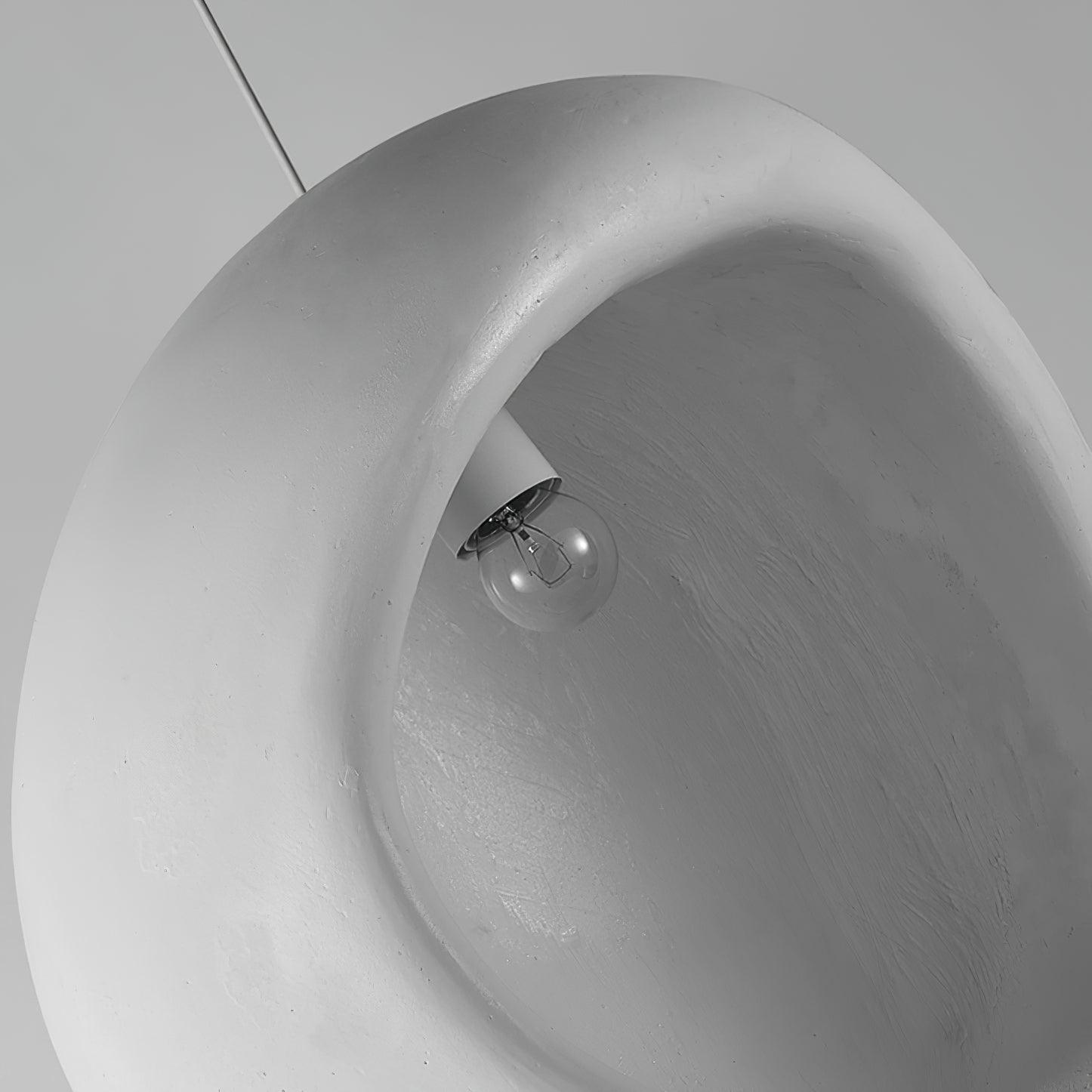 Nula Modern Resin Pendant Light Minimalist White Hanging Ceiling Lamp
