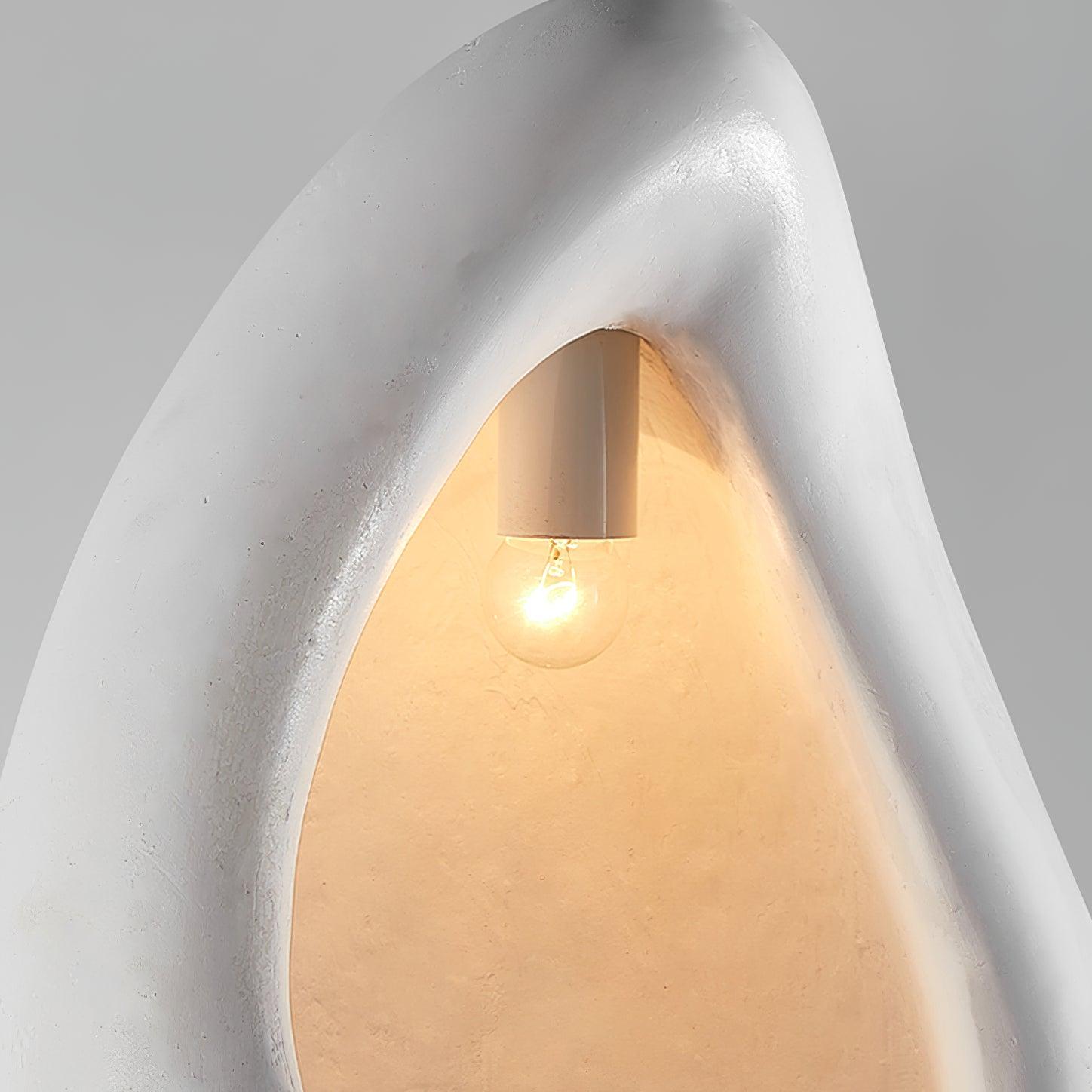 Nula Modern Resin Pendant Light Minimalist White Hanging Ceiling Lamp