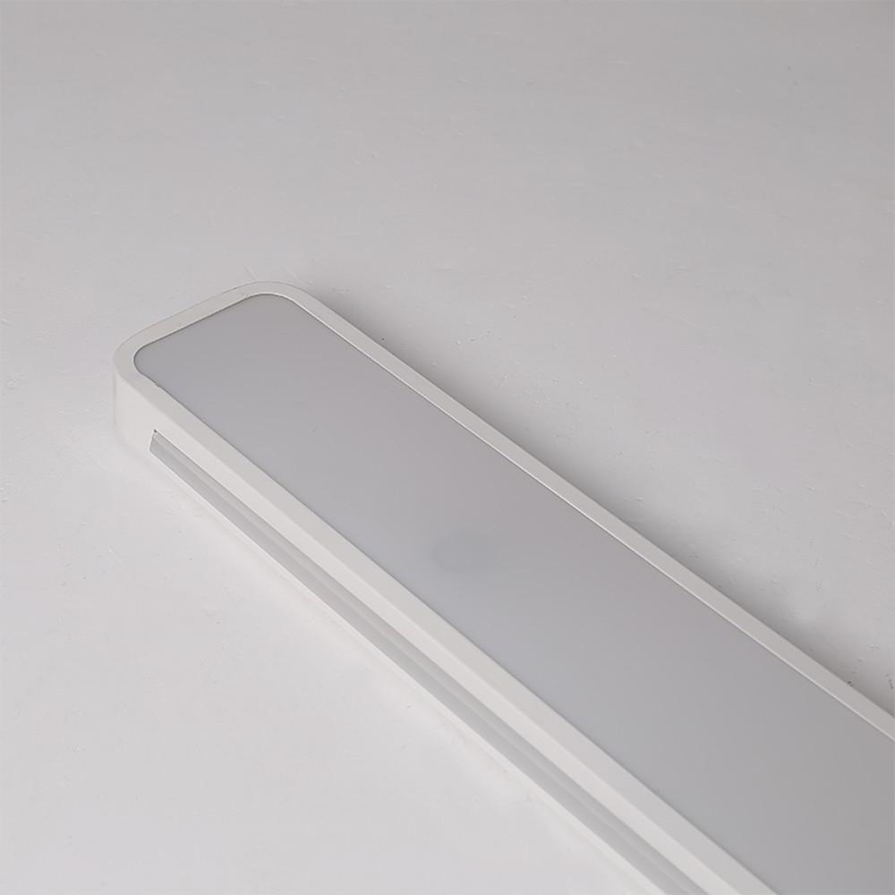 Modern Minimalist Geometric Rectangular LED Flush Mount Ceiling Light for Kitchen and Living Room