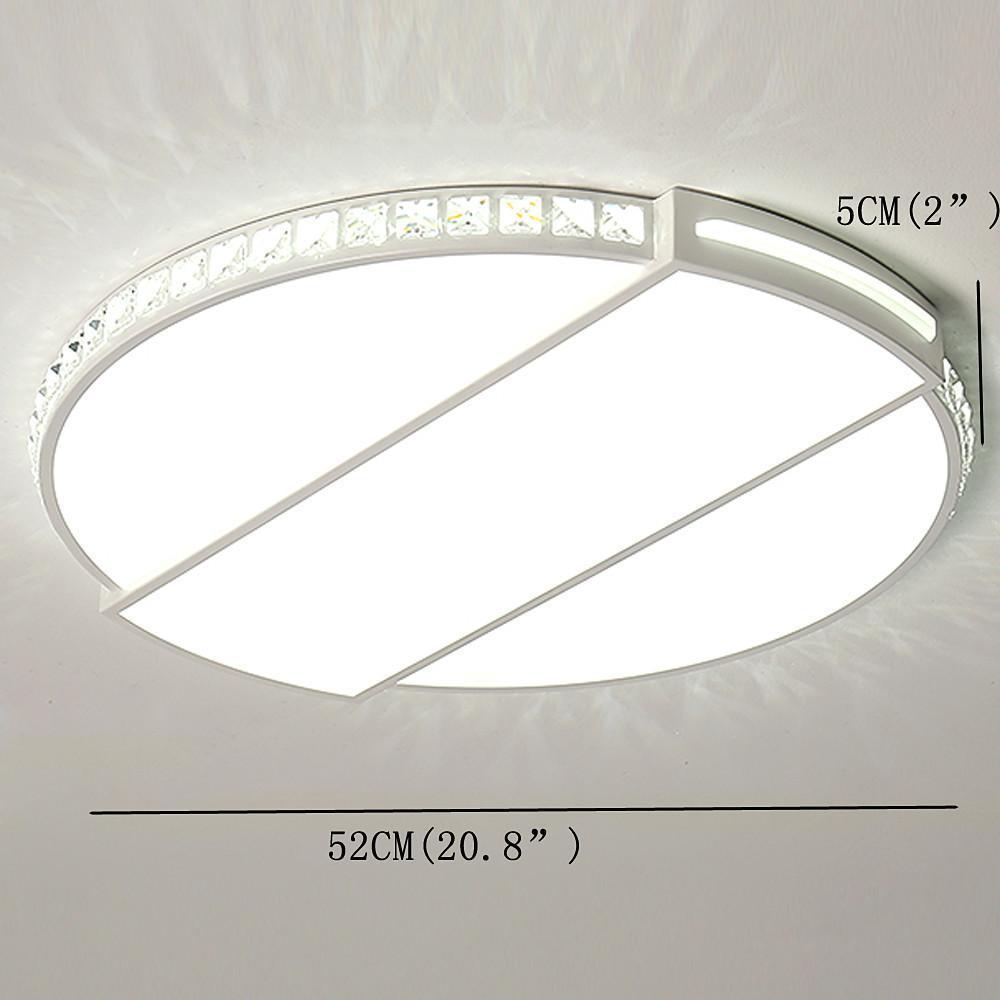 Modern Creative Slim LED Flush Mount Ceiling Light 20 Inch Square Ambient Fixture