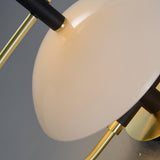 Odeon Modern Gold Wall Sconce with Half Circle Glass Shade Indoor Lighting Fixture