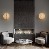 Odeon Modern Gold Wall Sconce with Half Circle Glass Shade Indoor Lighting Fixture