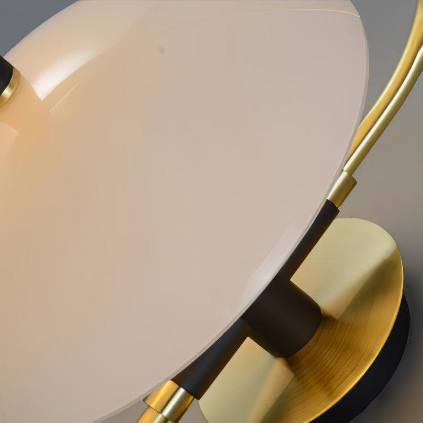 Odeon Modern Gold Wall Sconce with Half Circle Glass Shade Indoor Lighting Fixture