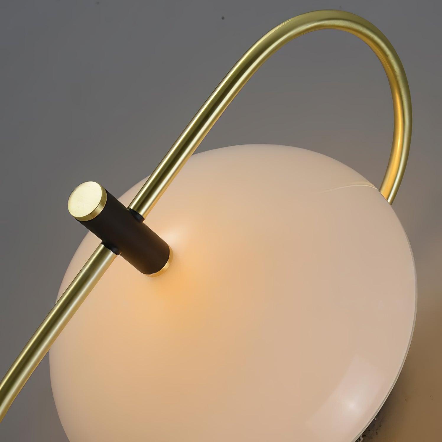 Odeon Modern Gold Wall Sconce with Half Circle Glass Shade Indoor Lighting Fixture