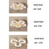 Modern Flower Cluster LED Ceiling Light Dimmable Flush Mount Fixture for Bedroom and Living Room