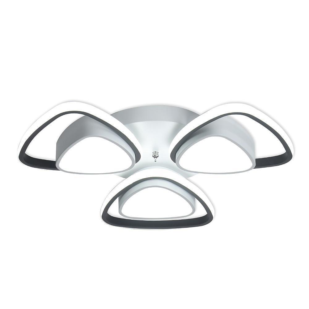 Modern Geometric LED Flush Mount Ceiling Light Fixture for Bedroom and Hallway