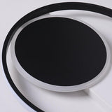 Modern Dual Circle LED Flush Mount Ceiling Light for Bedroom and Living Room 16 Inch 30W