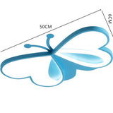Modern Butterfly Shaped LED Ceiling Light Flush Mount Fixture for Bedroom Kids Room