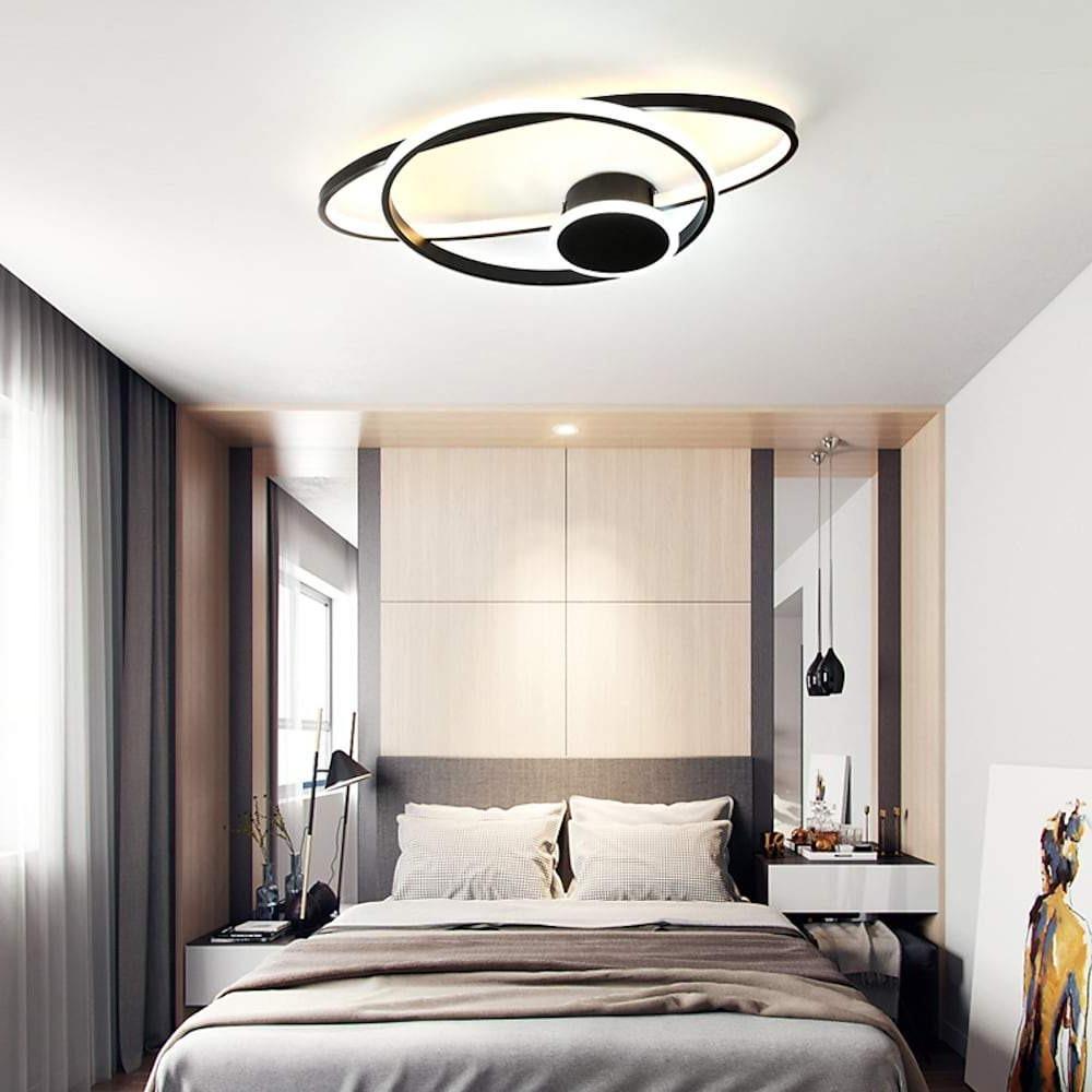 Modern Dual Oval Integrated LED Flush Mount Ceiling Light for Contemporary Living Spaces