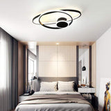 Modern Dual Oval Integrated LED Flush Mount Ceiling Light for Contemporary Living Spaces
