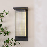 Oleron Modern Solar Powered Outdoor Wall Lamp Waterproof LED Sconce for Garden and Patio Set of 2