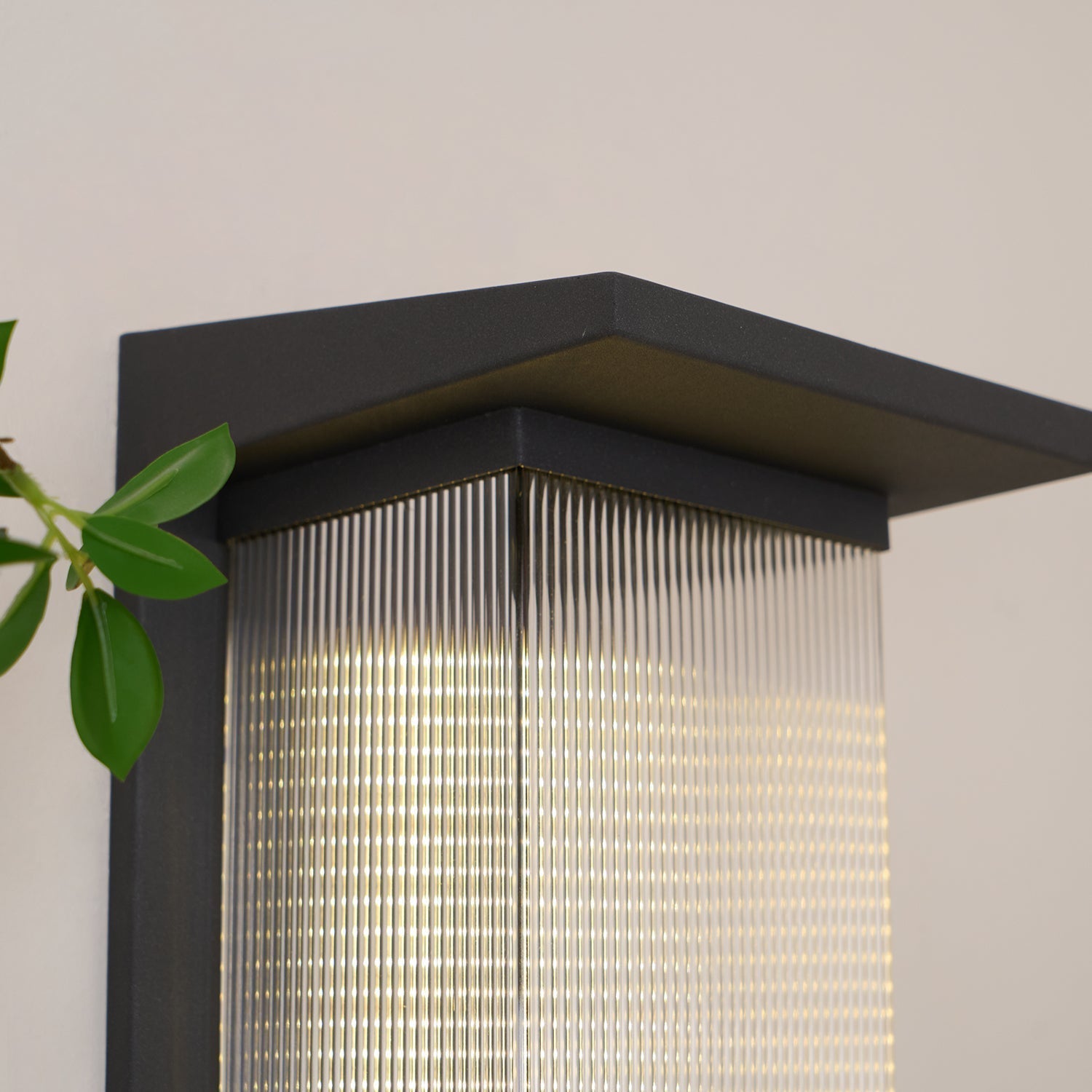 Oleron Modern Solar Powered Outdoor Wall Lamp Waterproof LED Sconce for Garden and Patio Set of 2
