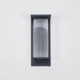 Oleron Modern Solar Powered Outdoor Wall Lamp Waterproof LED Sconce for Garden and Patio Set of 2