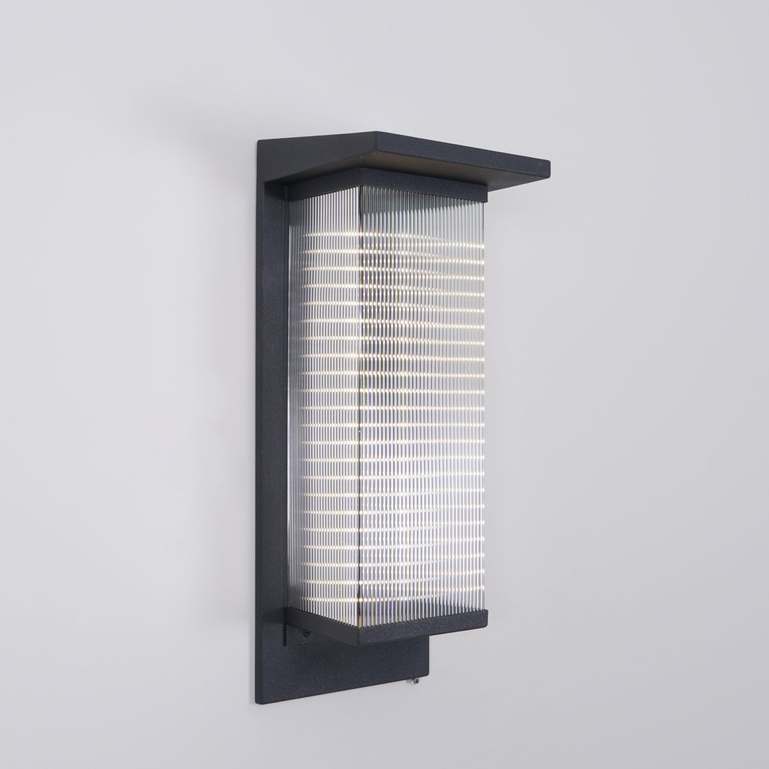 Oleron Modern Solar Powered Outdoor Wall Lamp Waterproof LED Sconce for Garden and Patio Set of 2