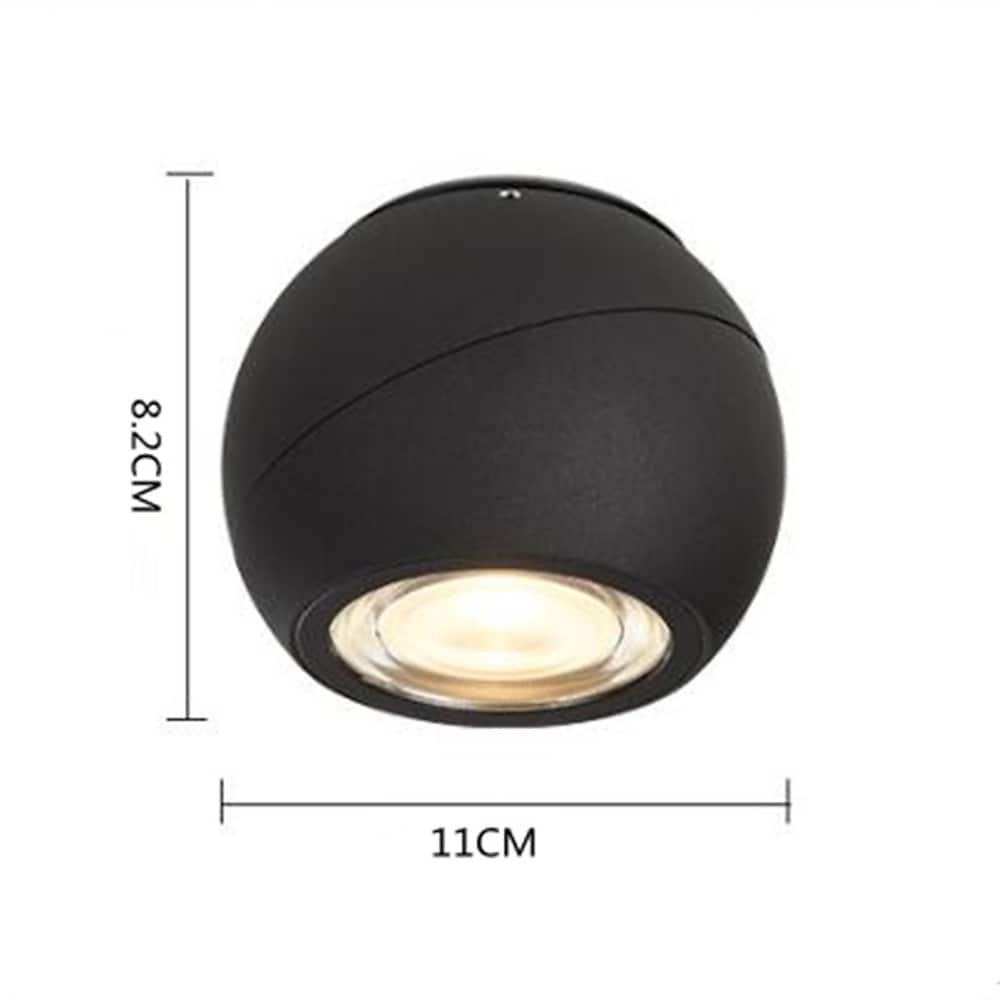 Modern LED Flush Mount Ceiling Light Minimalist Geometric Spotlight Fixture for Aisle and Kitchen