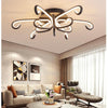 Modern Geometric Octopus LED Flush Mount Ceiling Light Fixture for Living Room and Bedroom