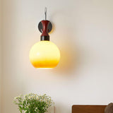 Orbique Modern Spherical Glass Globe Wall Sconce for Indoor Living Spaces