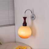 Orbique Modern Spherical Glass Globe Wall Sconce for Indoor Living Spaces