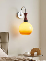 Orbique Modern Spherical Glass Globe Wall Sconce for Indoor Living Spaces
