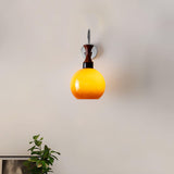 Orbique Modern Spherical Glass Globe Wall Sconce for Indoor Living Spaces